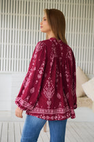 JAASE | RHUBARB KIVA BEE BLOUSE | Bohemian Love Runway