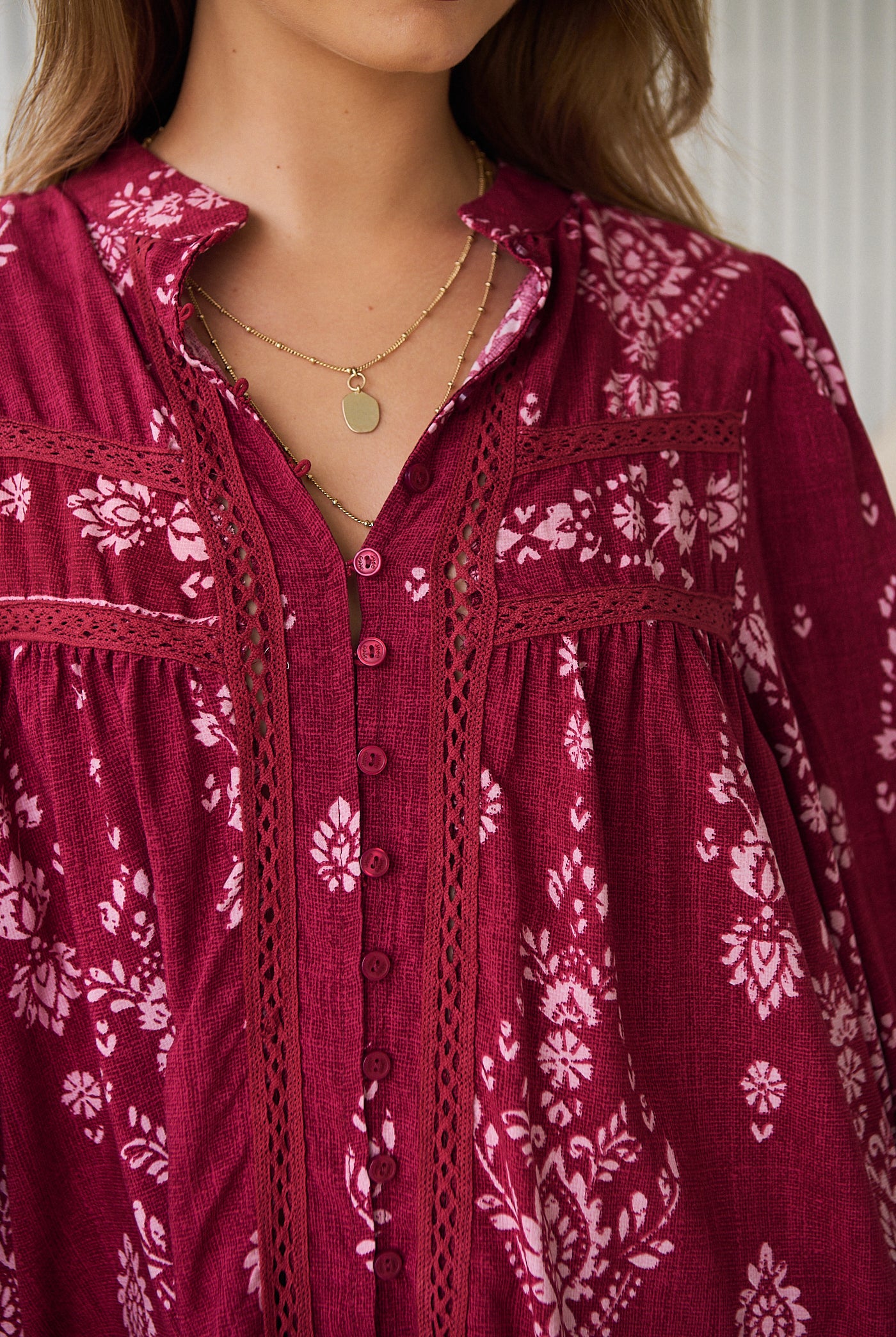 JAASE | RHUBARB KIVA BEE BLOUSE | Bohemian Love Runway