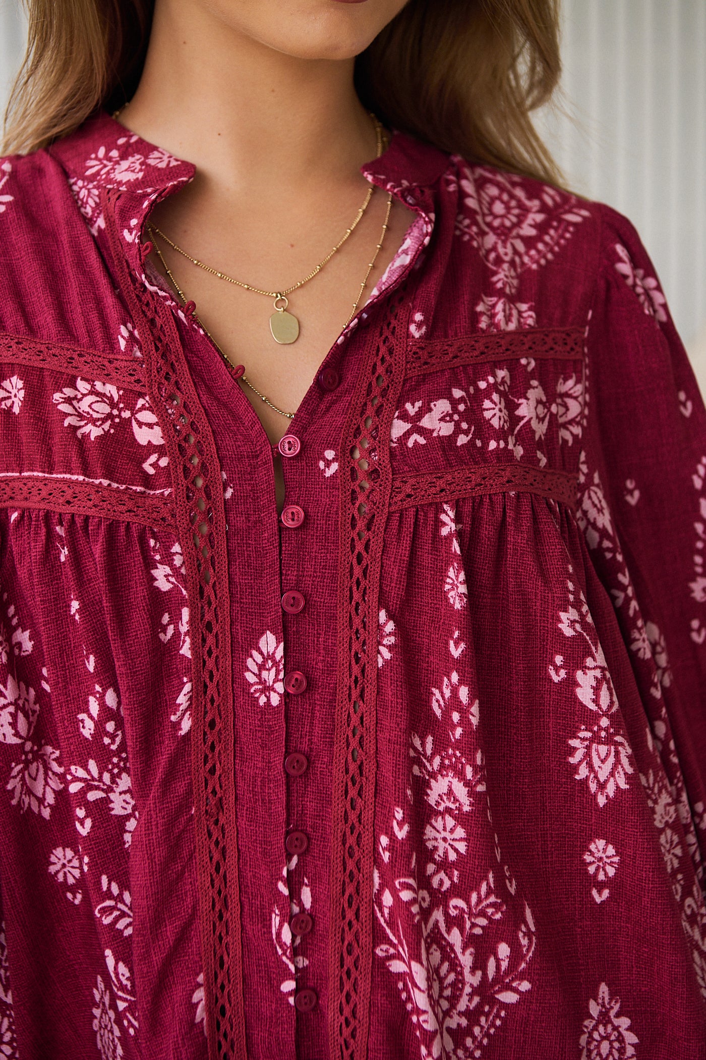 JAASE | RHUBARB KIVA BEE BLOUSE | Bohemian Love Runway