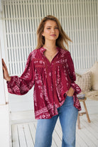 JAASE | RHUBARB KIVA BEE BLOUSE | Bohemian Love Runway