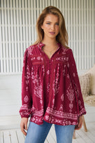 JAASE | RHUBARB KIVA BEE BLOUSE | Bohemian Love Runway
