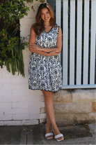 CHARLOTTE THE LABEL | VIENNA DAMASK A-LINE MINI DRESS | Bohemian Love Runway