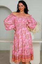 DREAMCATCHER | EDEN LONG SLEEVE MIDI DRESS | Bohemian Love Runway