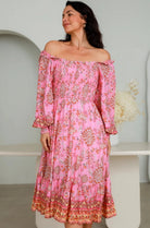 DREAMCATCHER | EDEN LONG SLEEVE MIDI DRESS | Bohemian Love Runway