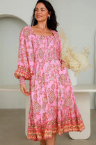 DREAMCATCHER | EDEN LONG SLEEVE MIDI DRESS | Bohemian Love Runway