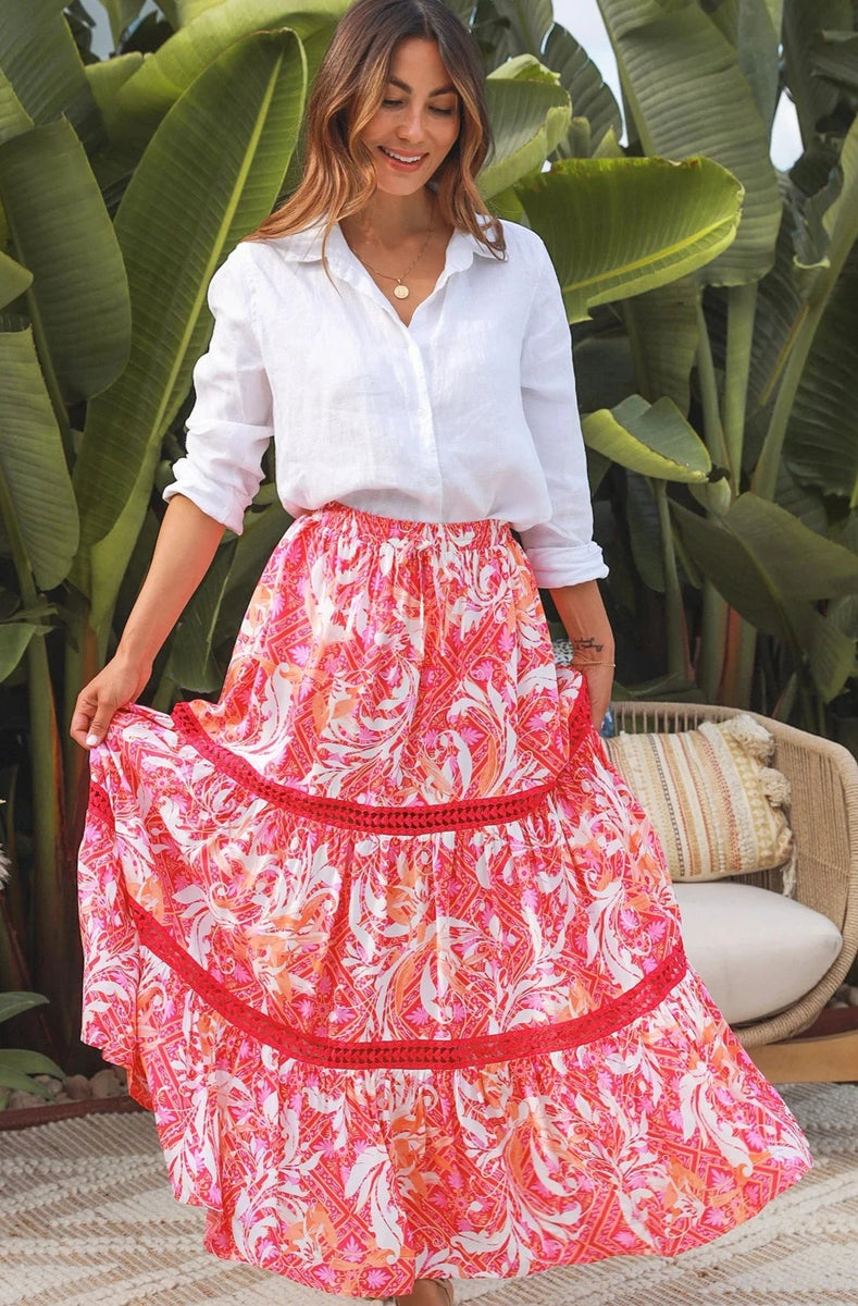 EVELOT MAXI SKIRT Bohemian Love Runway
