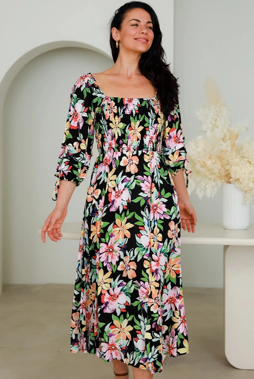 DREAMCATCHER | ALLORA MIDI DRESS | Bohemian Love Runway