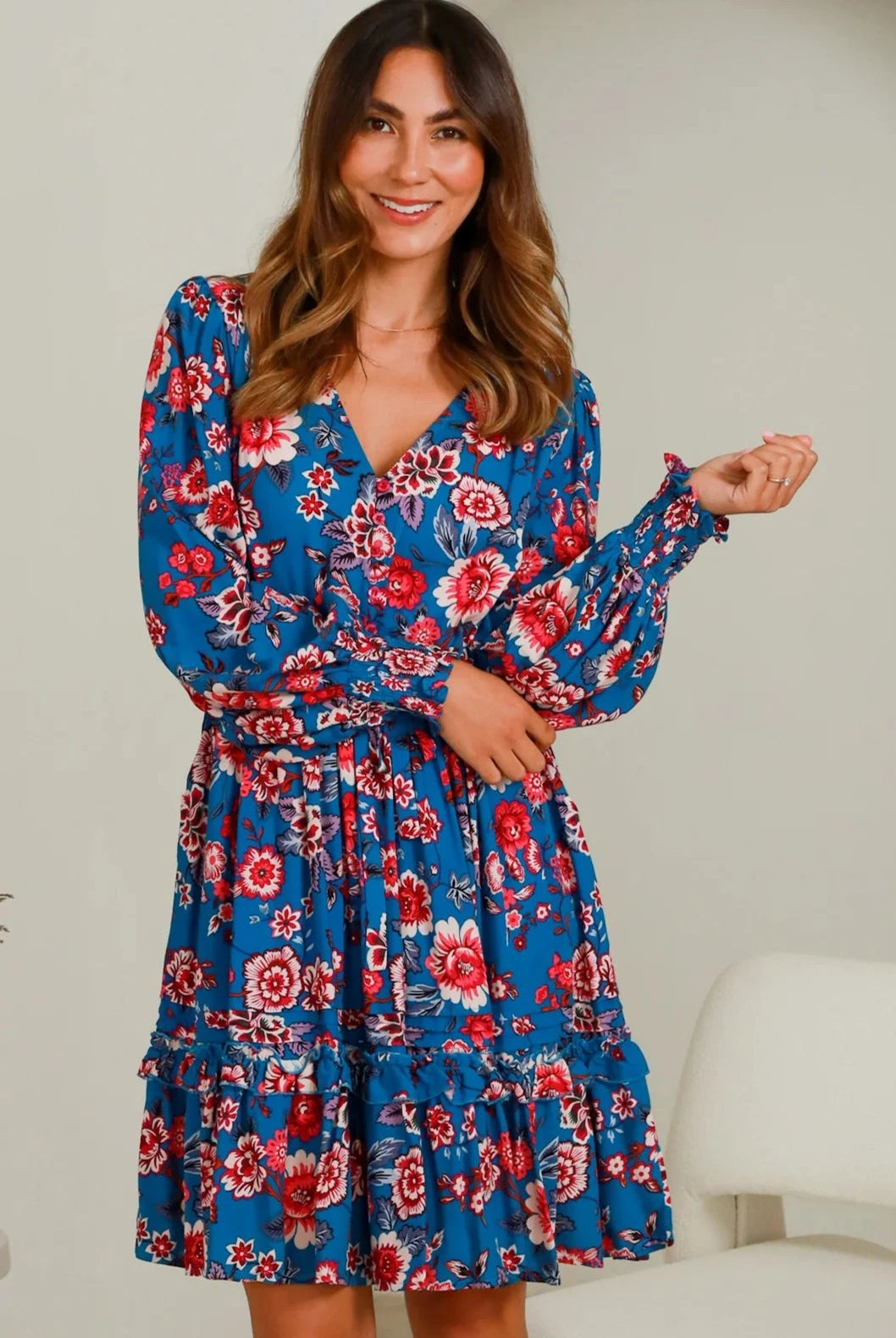 DREAMCATCHER | SOPHIE V- NECK MINI DRESS | Bohemian Love Runway