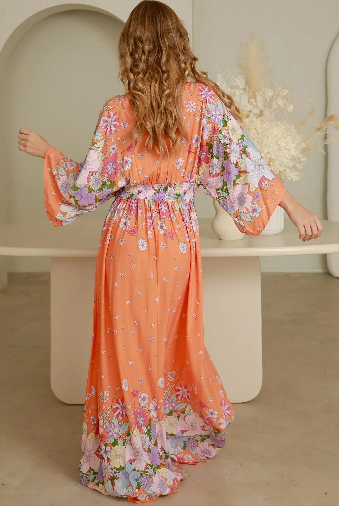 DREAMCATCHER | ELOISE V-NECK MAXI DRESS | Bohemian Love Runway