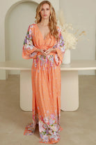 DREAMCATCHER | ELOISE V-NECK MAXI DRESS | Bohemian Love Runway