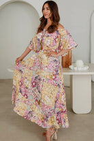 DREAMCATCHER | CARMEN OFF THE SHOULDER MAXI DRESS | Bohemian Love Runway