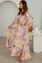 DREAMCATCHER | CARMEN OFF THE SHOULDER MAXI DRESS | Bohemian Love Runway