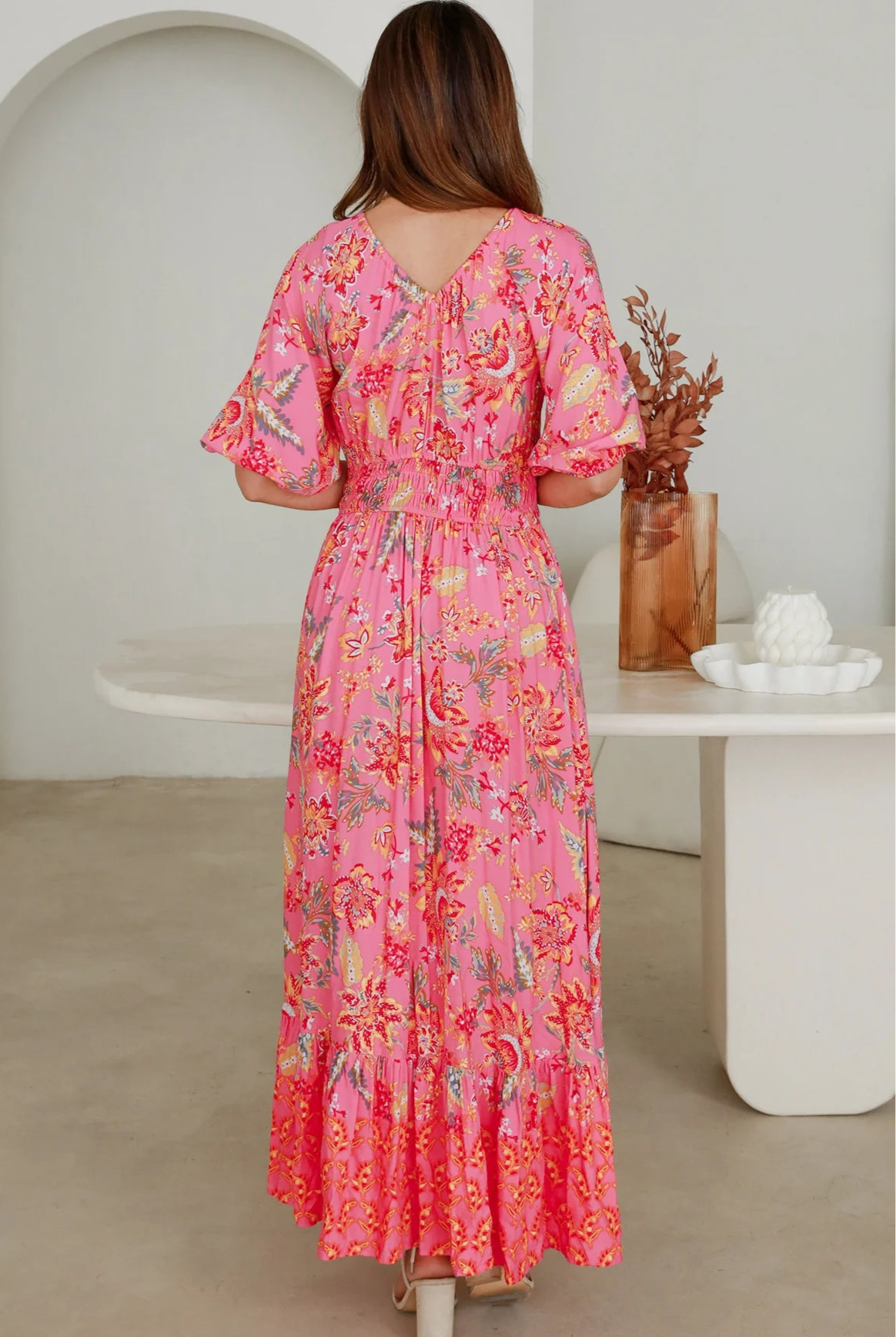 DREAMCATCHER | SINTRA V-NECK MAXI DRESS | Bohemian Love Runway