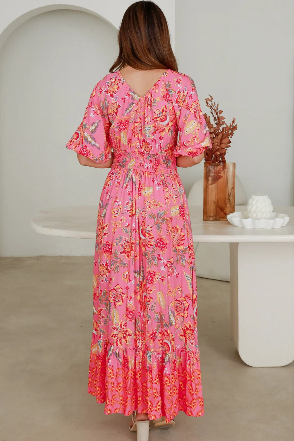 DREAMCATCHER | SINTRA V-NECK MAXI DRESS | Bohemian Love Runway