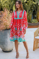 DREAMCATCHER | CLAUDETTE LONG SLEEVE MINI DRESS | Bohemian Love Runway