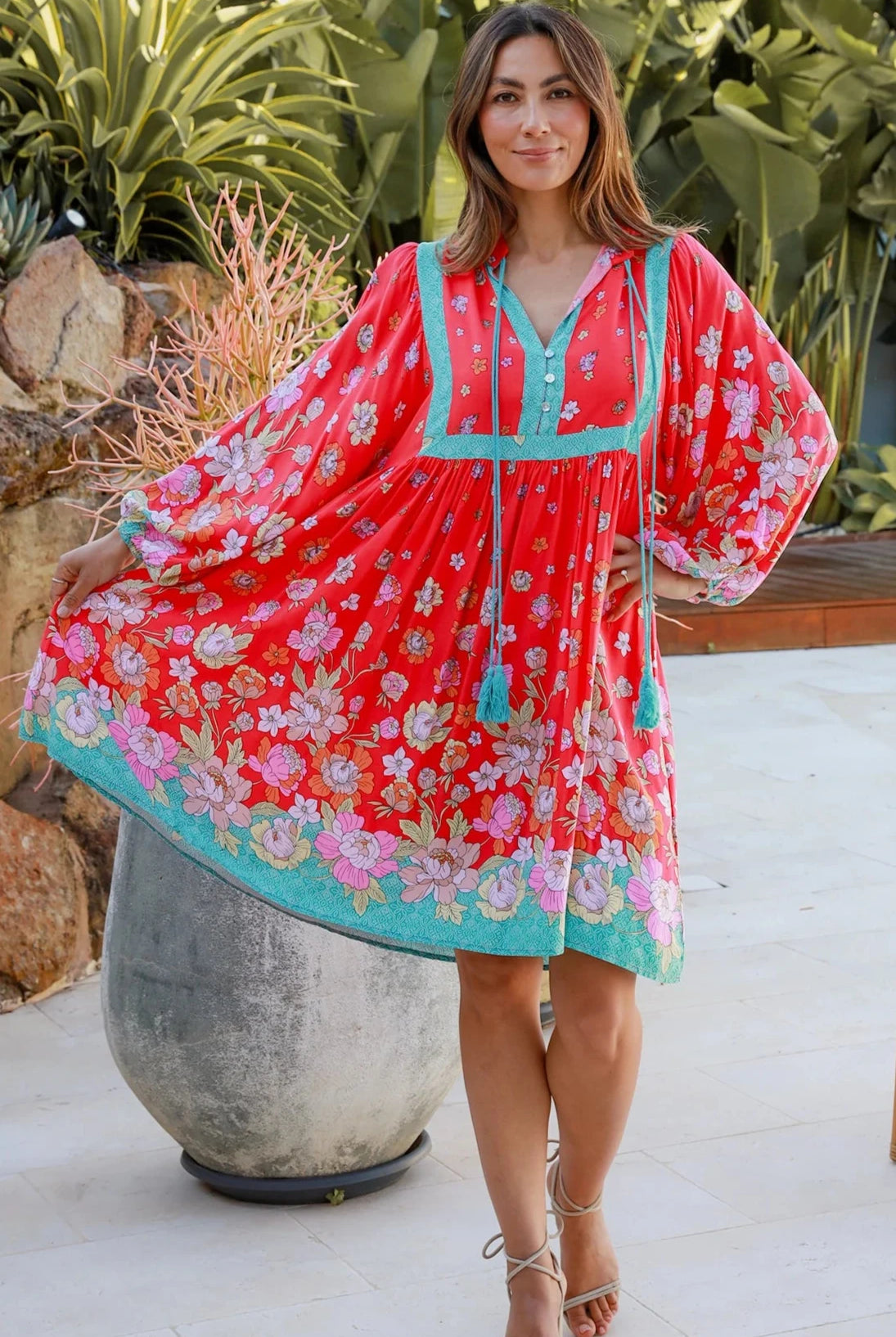 DREAMCATCHER | CLAUDETTE LONG SLEEVE MINI DRESS | Bohemian Love Runway