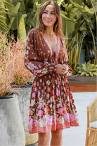 DREAMCATCHER | DAHLIA LONG SLEEVE MINI DRESS | Bohemian Love Runway