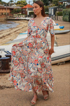DREAMCATCHER | GISELLE V-NECK MAXI DRESS | Bohemian Love Runway