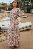 DREAMCATCHER | GISELLE V-NECK MAXI DRESS | Bohemian Love Runway