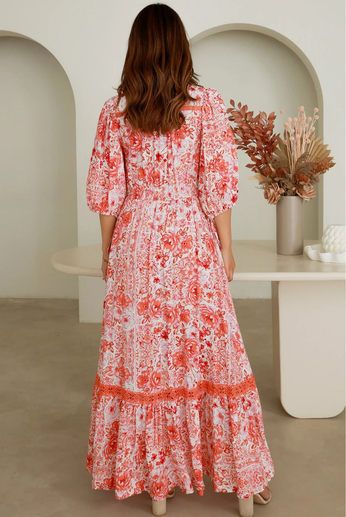 DREAMCATCHER | HILDA BUTTON THROUGH MAXI DRESS | Bohemian Love Runway