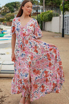 DREAMCATCHER | NOVA V-NECK MAXI DRESS | Bohemian Love Runway