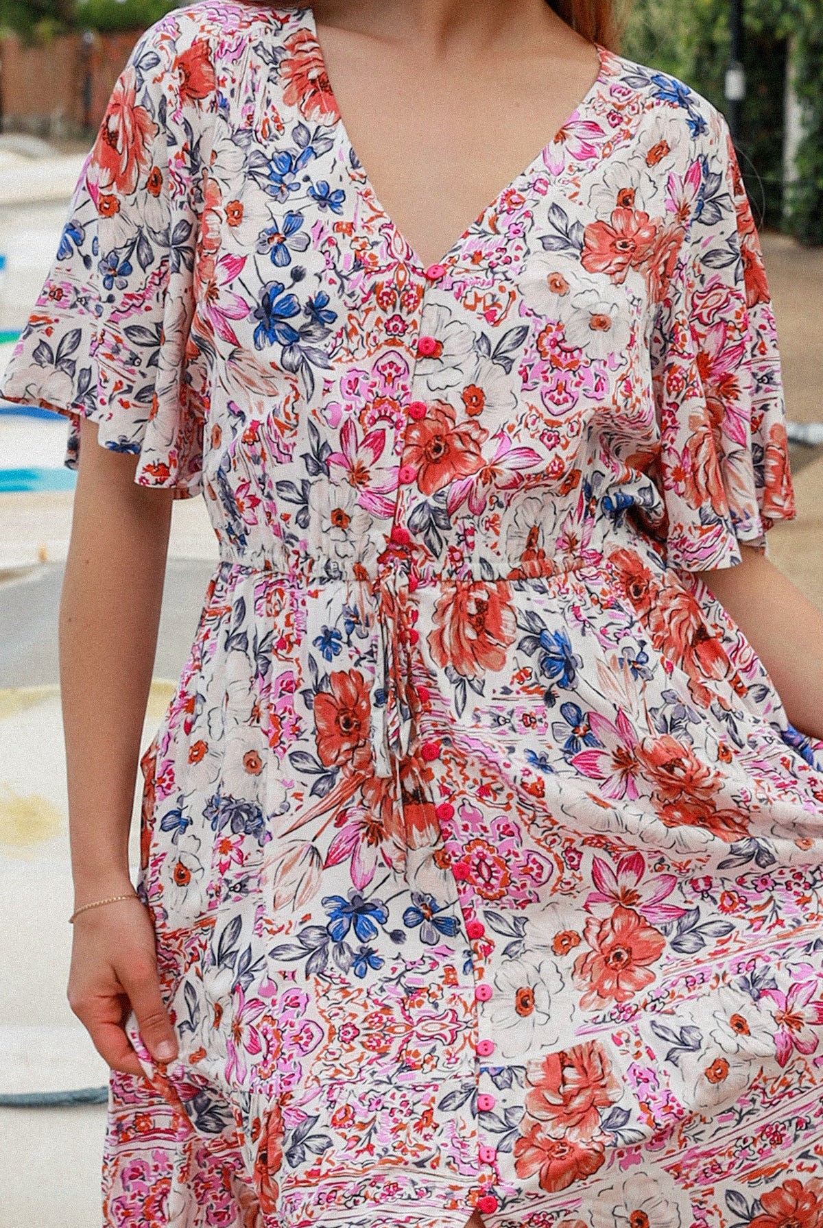 DREAMCATCHER | NOVA V-NECK MAXI DRESS | Bohemian Love Runway