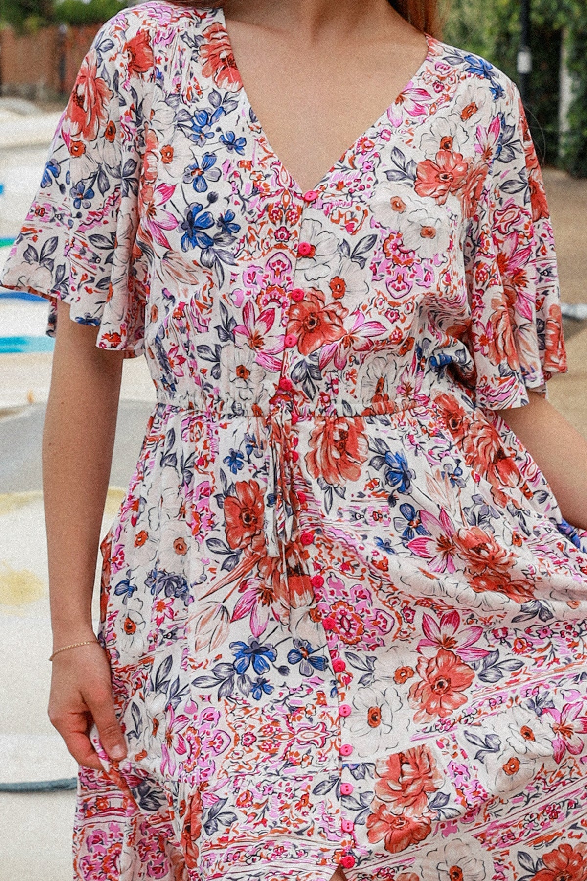 DREAMCATCHER | NOVA V-NECK MAXI DRESS | Bohemian Love Runway