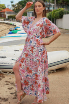 DREAMCATCHER | NOVA V-NECK MAXI DRESS | Bohemian Love Runway