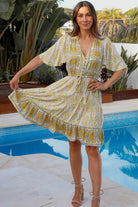 DREAMCATCHER | WILLOW V-NECK MINI DRESS | Bohemian Love Runway
