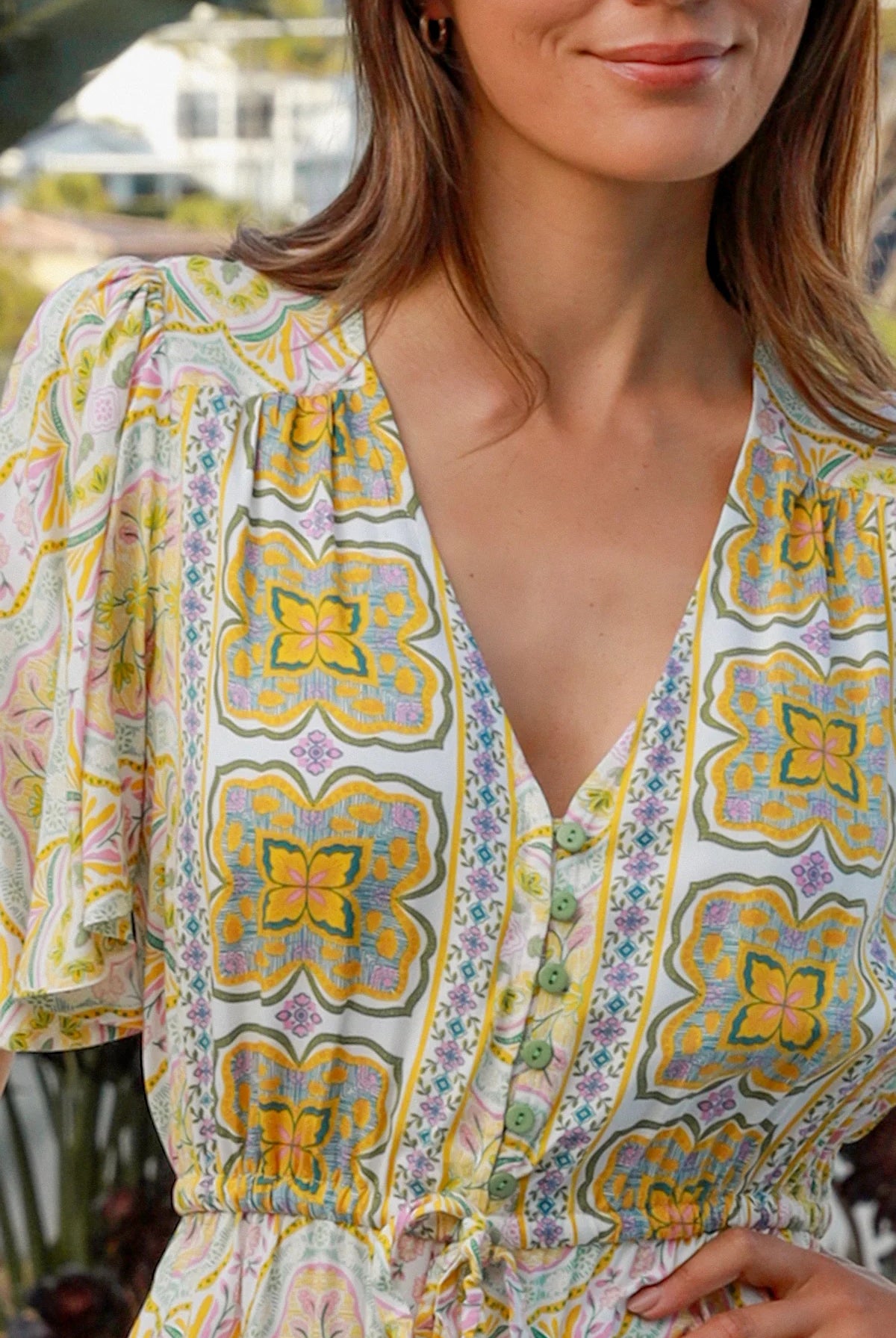 DREAMCATCHER | WILLOW V-NECK MINI DRESS | Bohemian Love Runway