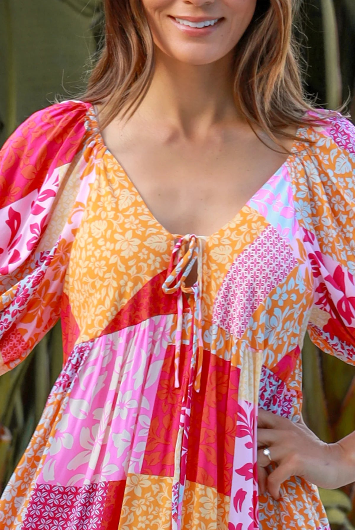 DREAMCATCHER | RUBY V-NECK MAXI DRESS | Bohemian Love Runway