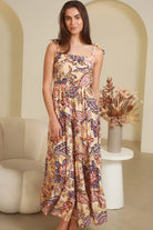 DREAMCATCHER | MATILDA TIE SHOULDER MAXI DRESS | Bohemian Love Runway