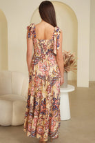 DREAMCATCHER | MATILDA TIE SHOULDER MAXI DRESS | Bohemian Love Runway