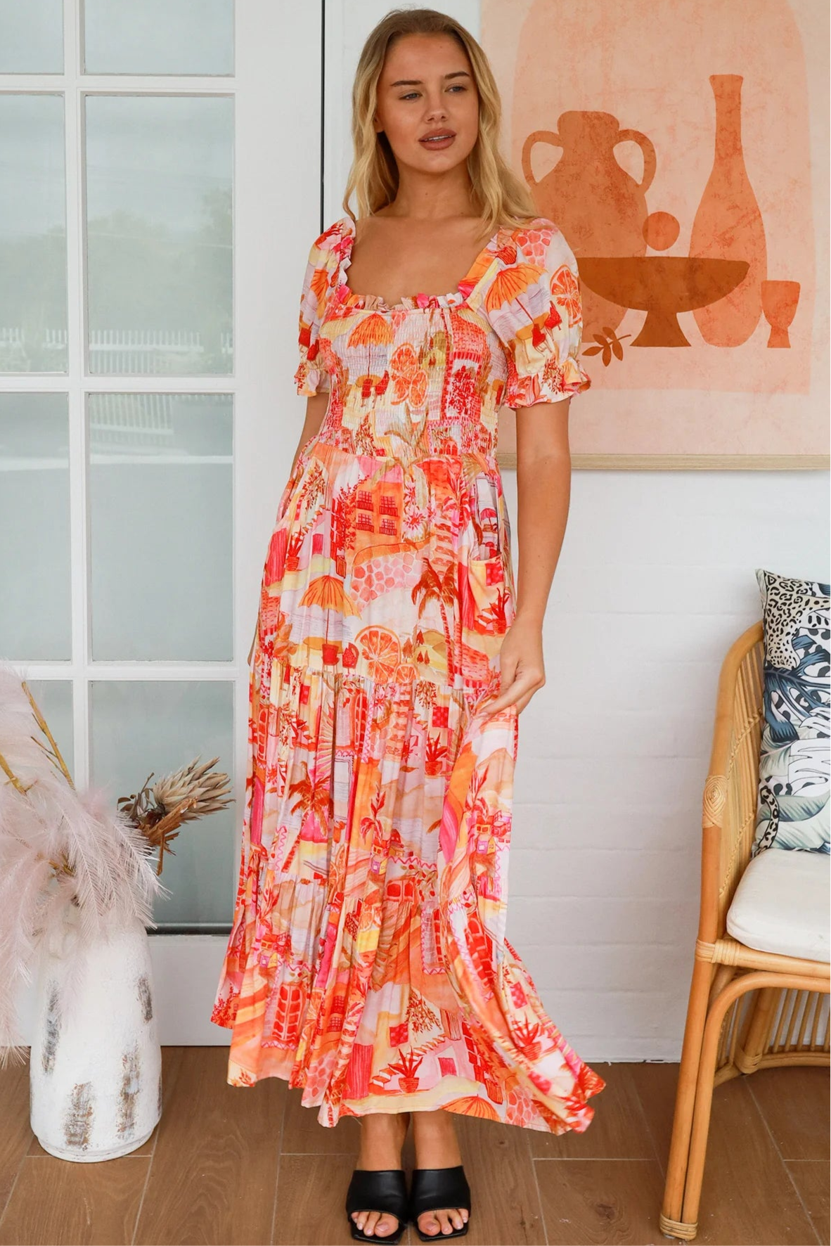 DREAMCATCHER | AMELIA OFF THE SHOULDER MAXI DRESS | Bohemian Love Runway