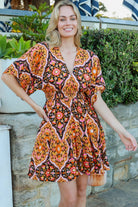 DREAMCATCHER | LOLITA V-NECK MINI DRESS | Bohemian Love Runway