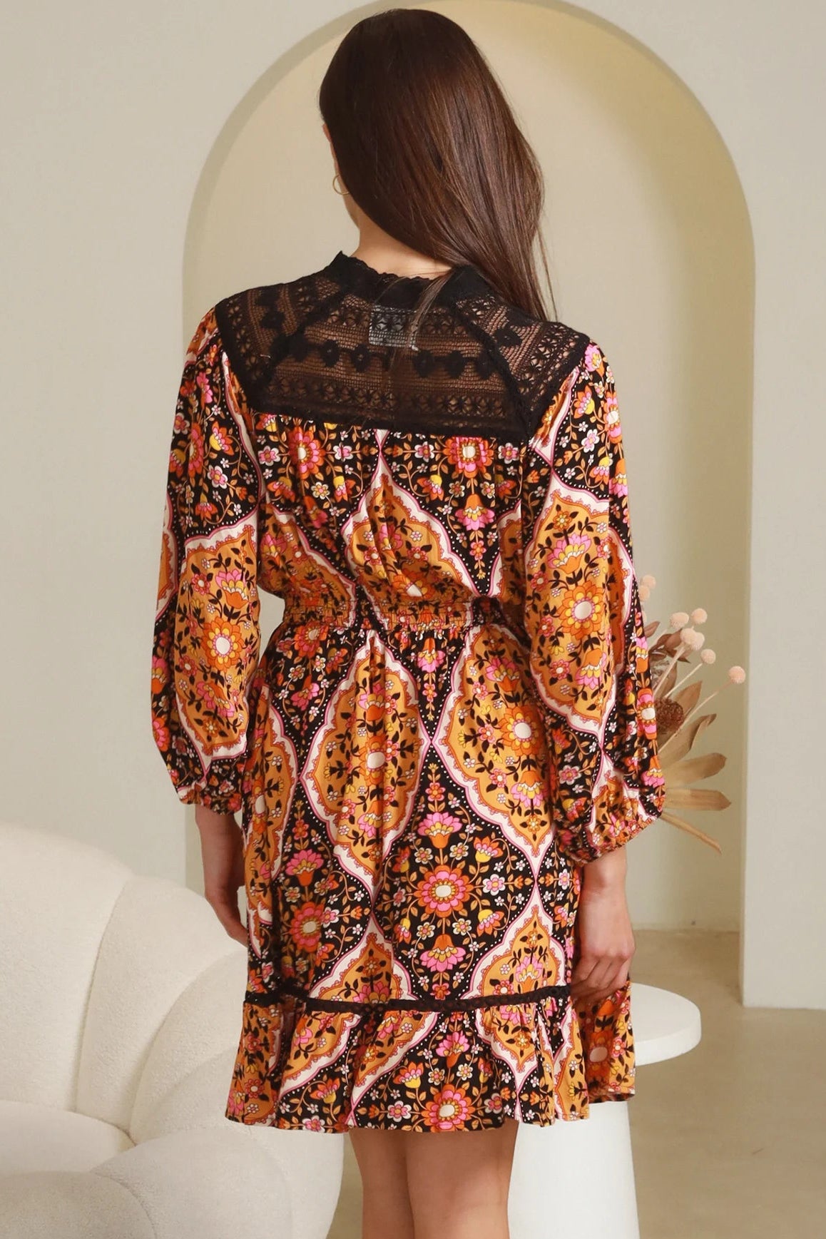 DREAMCATCHER | LOLITA LONG SLEEVE MINI DRESS | Bohemian Love Runway