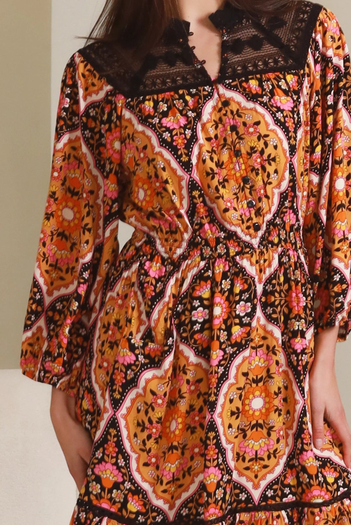 DREAMCATCHER | LOLITA LONG SLEEVE MINI DRESS | Bohemian Love Runway