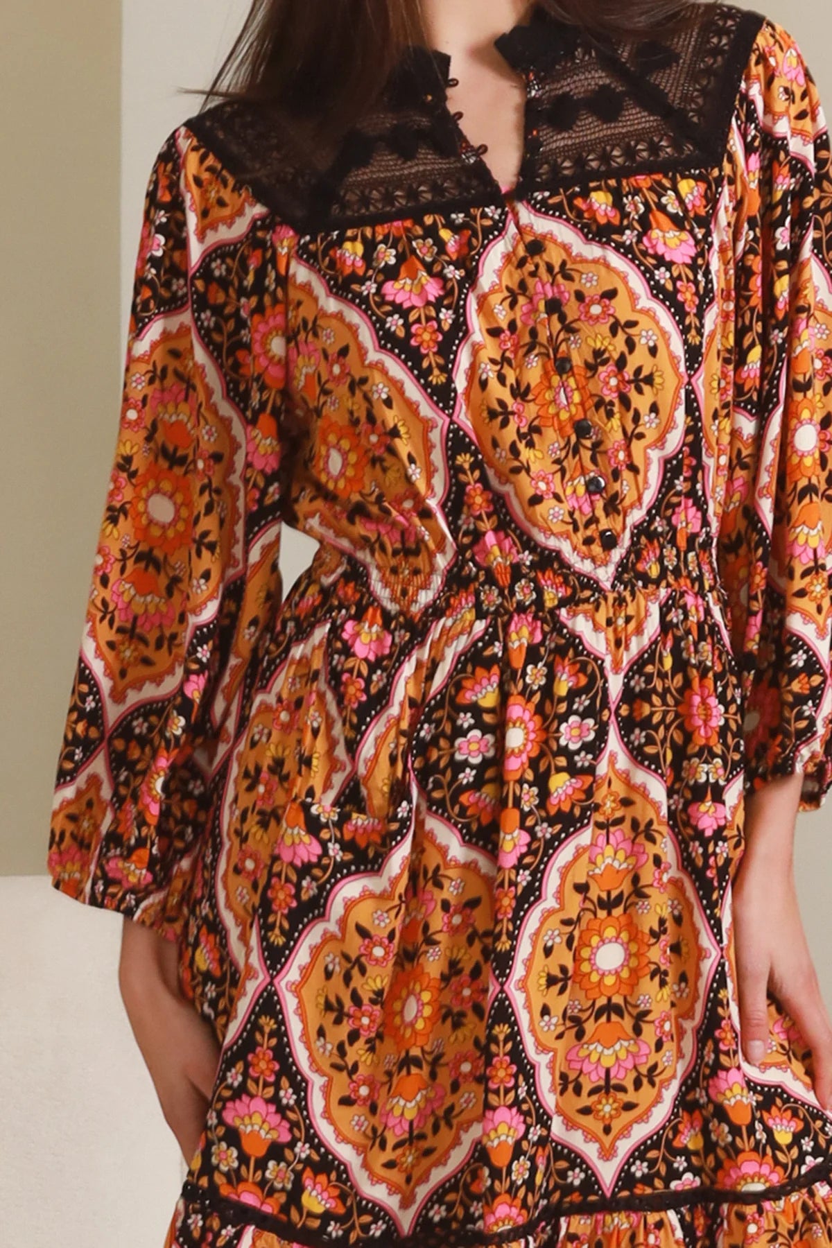 DREAMCATCHER | LOLITA LONG SLEEVE MINI DRESS | Bohemian Love Runway