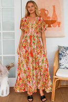 DREAMCATCHER | EVITA V-NECK MAXI DRESS | Bohemian Love Runway
