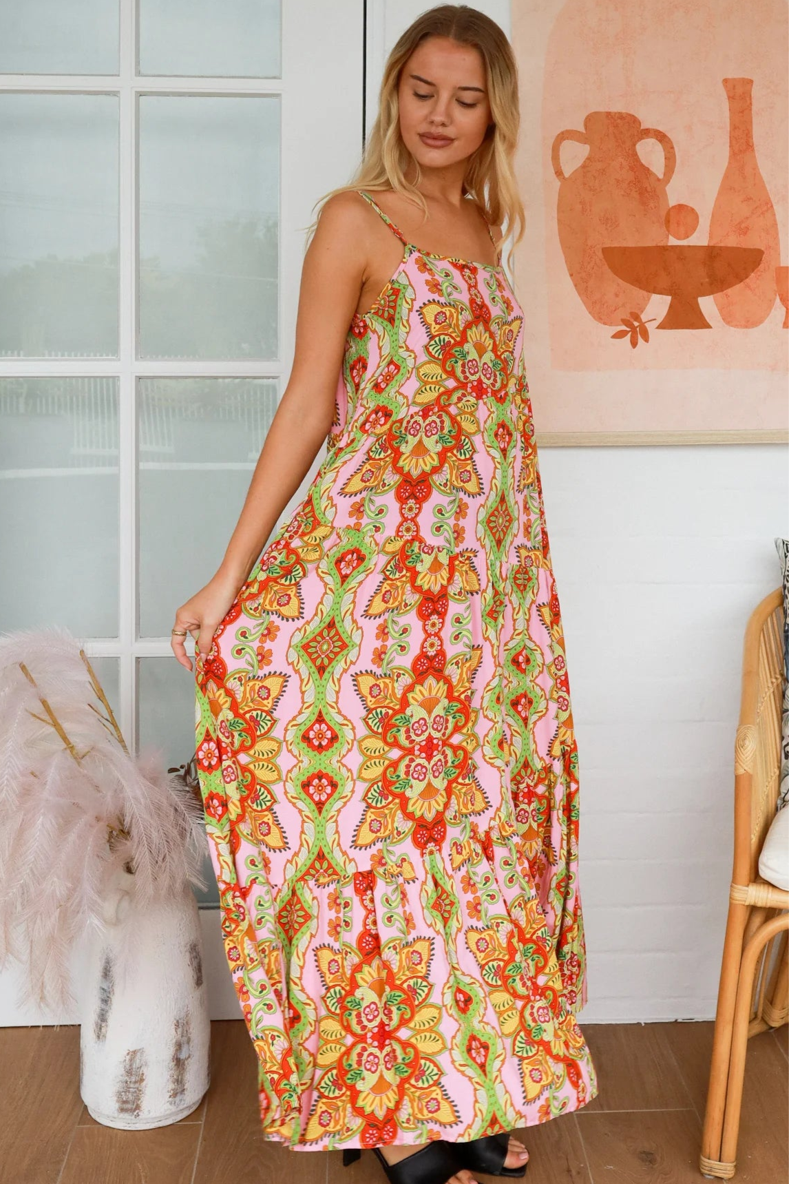 DREAMCATCHER | EVITA SLIP MAXI DRESS | Bohemian Love Runway