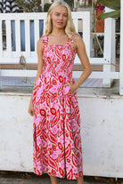 DREAMCATCHER | EVE MIDI DRESS LINEN/RAYON | Bohemian Love Runway