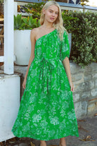 DREAMCATCHER | GRETA ASYMMETRICAL MAXI DRESS LINEN/RAYON | Bohemian Love Runway