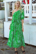 DREAMCATCHER | GRETA ASYMMETRICAL MAXI DRESS LINEN/RAYON | Bohemian Love Runway