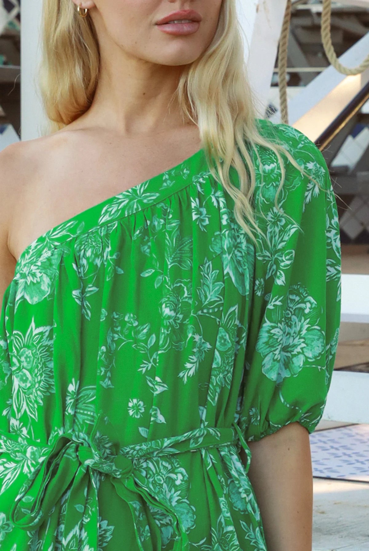 DREAMCATCHER | GRETA ASYMMETRICAL MAXI DRESS LINEN/RAYON | Bohemian Love Runway