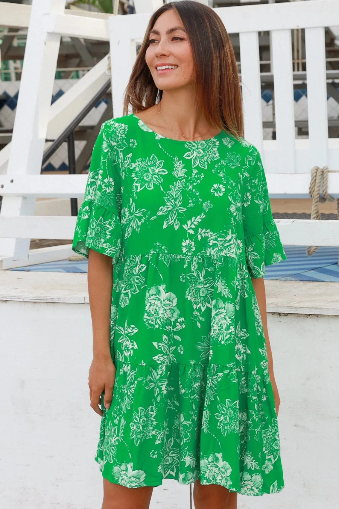 DREAMCATCHER | GRETA MINI DRESS LINEN/RAYON | Bohemian Love Runway