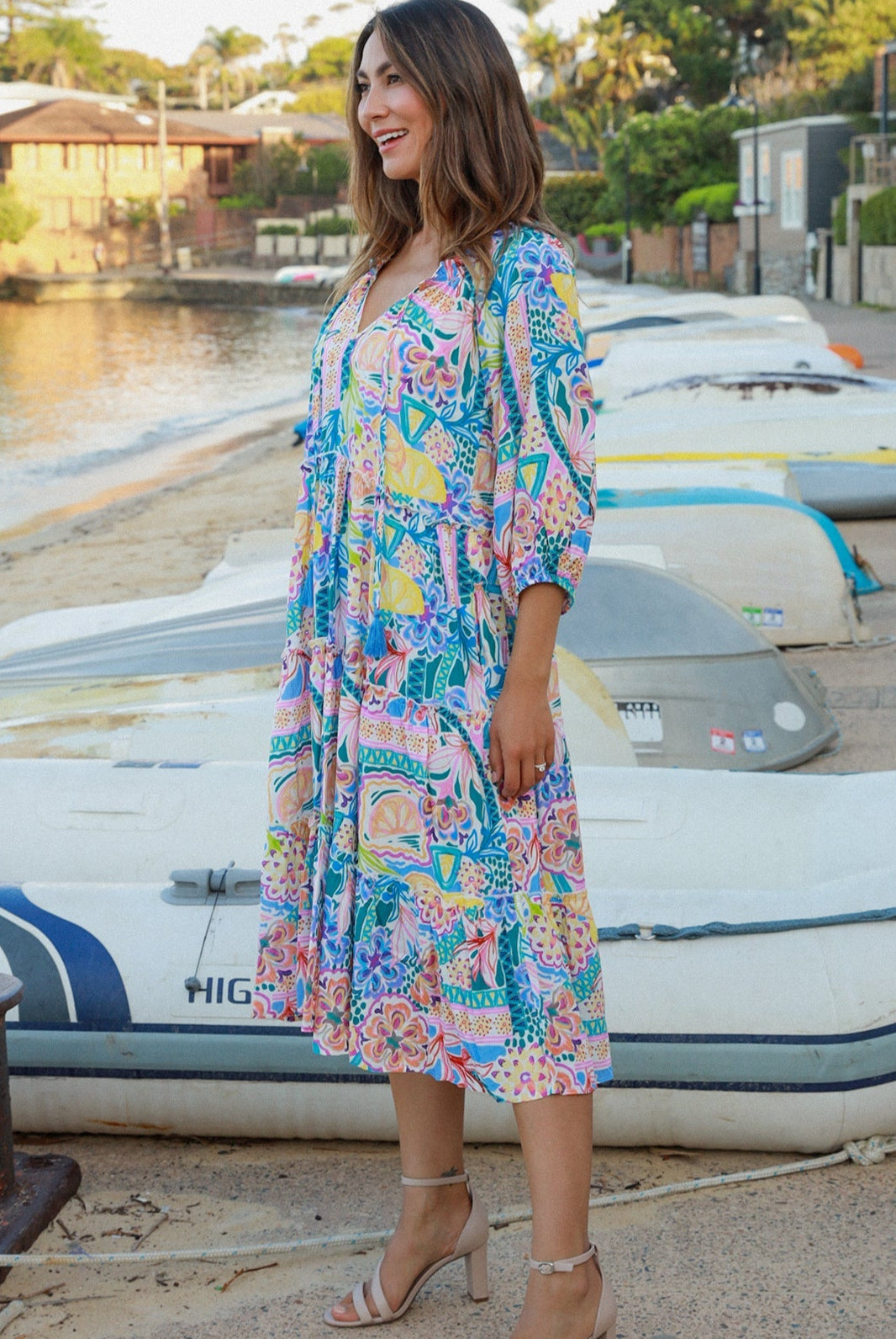 DREAMCATCHER | SIENNA HALF SLEEVE MIDI DRESS | Bohemian Love Runway