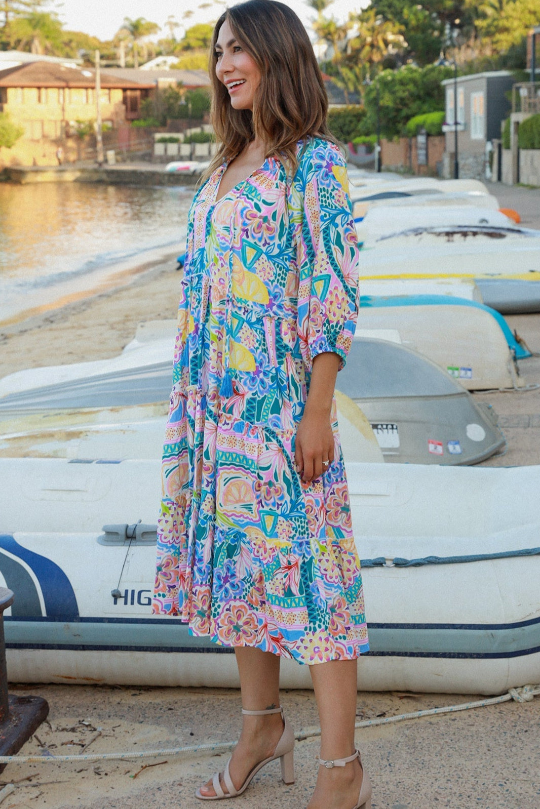 DREAMCATCHER | SIENNA HALF SLEEVE MIDI DRESS | Bohemian Love Runway