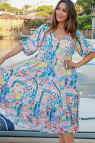 DREAMCATCHER | SIENNA HALF SLEEVE MIDI DRESS | Bohemian Love Runway