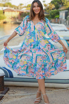DREAMCATCHER | SIENNA HALF SLEEVE MIDI DRESS | Bohemian Love Runway