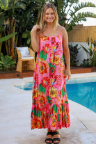 DREAMCATCHER | WILD POPPY SLIP MAXI DRESS PINK | Bohemian Love Runway
